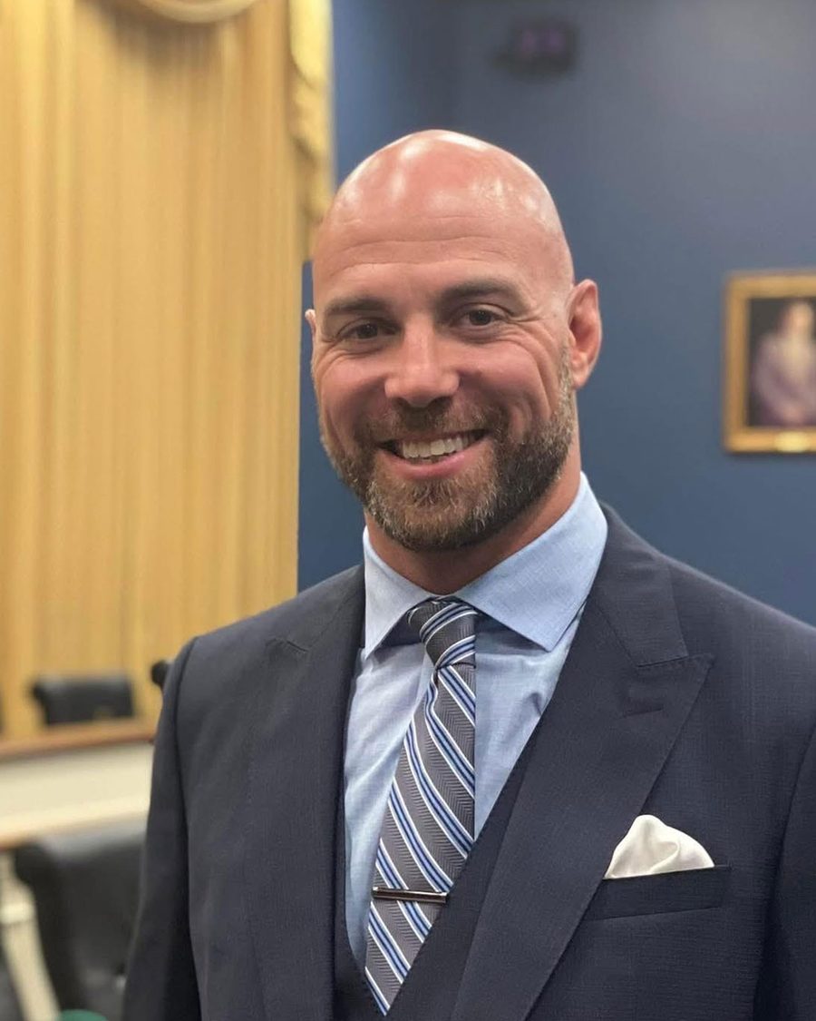 Portrait of Brent Lillard in a suit and tie