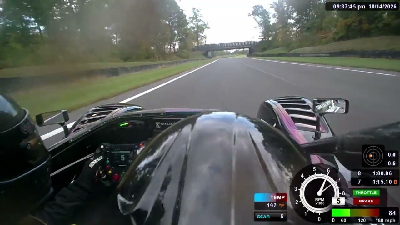 Onboard camera view from the Radical SR10 on the track at Summit Point